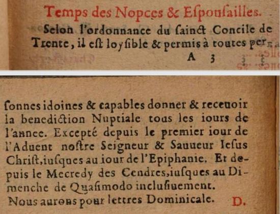 1598 temps des Noces (almanach de Cormopede)