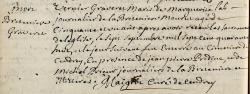 1748: acte de décès de Vernier Graveret