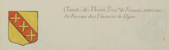 Claude de THESUT trésorier