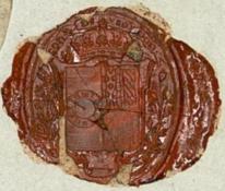 Godran et Duc de Bourgogne cachet de cire