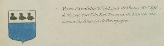 Marie CANABELIN veuve de Louis de THESUT