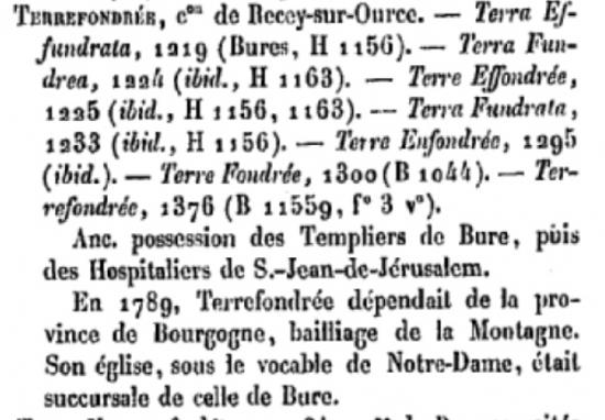 Terrefondrée Roserot page 387